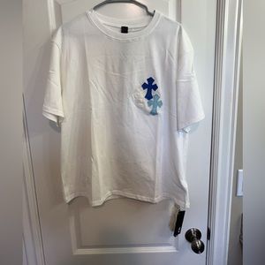 Chrome hearts x Comme de garçons white size medium T-shirt, brand new with tags